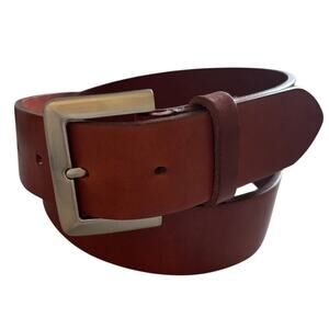 G.H. Bass & Co Belt 5100 Brown Unisex Sz M 32 Leather 1 3/8"